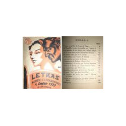 LETRAS. Revista Literaria Popular. Número extraordinario. 1 Enero 1939. III Año triunfal.
