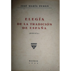 Elegía de la tradición de España (Poesías).