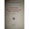 Elegía de la tradición de España (Poesías).