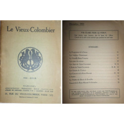 LE VIEUX-Colombier. Décember 1923.