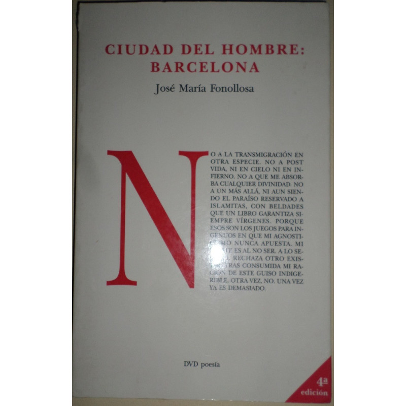 Ciudad del hombre: Barcelona. Prólogo de José Ángel Cilleruelo.