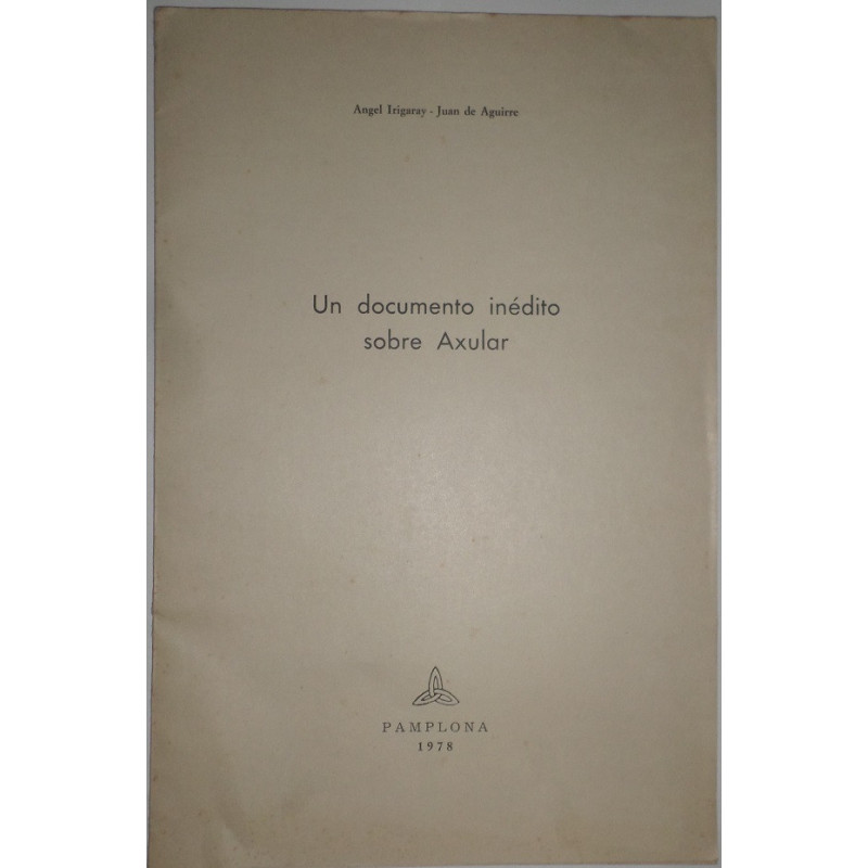 Un documento inédito sobre Axular.
