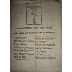 CONSIDERACIONES que debe hacer todo aquel que escandaliza con su mal vivir.