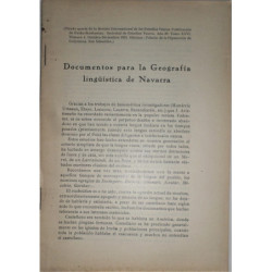 Documentos para la Geografía lingüística de Navarra,