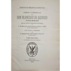 Obras completas. Edición crítica, ordenada e ilustrada por D. Aureliano Fernández-Guerra y Orbe. Con notas y adiciones de D. Mar