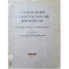 Catalogación y ordenación de bibliotecas. Instrucciones elementales.