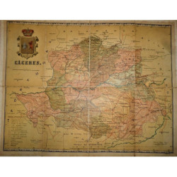 Mapa de la Provincia de Cáceres. Colección de Cartas-Corográficas de las provincias españolas…