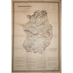 Atlas Nacional de España. Estremadura con las nuevas divisiones.