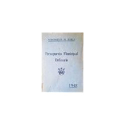 AYUNTAMIENTO de Sevilla. Presupuesto Municipal Ordinario 1948.