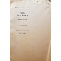 Poesía tipográfica. Homenaje a Góngora.
