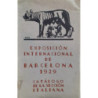 EXPOSICIÓN Internacional de Barcelona 1929. Catálogo de la Sección Italiana.