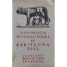 EXPOSICIÓN Internacional de Barcelona 1929. Catálogo de la Sección Italiana.