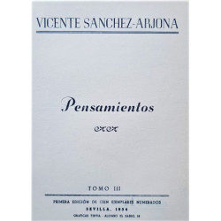 Pensamientos. Tomo III.
