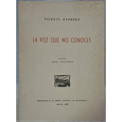 La voz que no conoces. Edición Ángel Caffarena.
