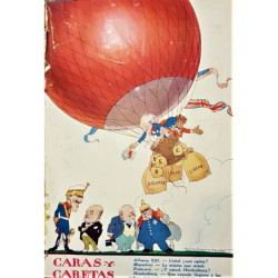 CARAS y caretas. Año XXXII, Buenos Aires 16 de febrero de 1929, N.º 1585. Fundado por José S. Álvarez.