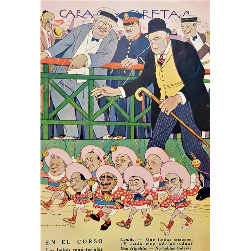 CARAS y caretas. Año XXXII, Buenos Aires 9 de febrero de 1929, N.º 1584. Fundado por José S. Álvarez.