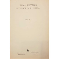 Studio Hispanica in honorem R. Lapesa (Separata).
