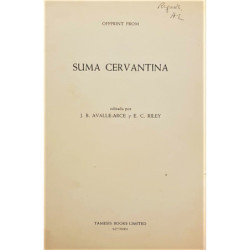 Cervantes, el quijotismo y la posteridad. (Separata). Suma cervantina.