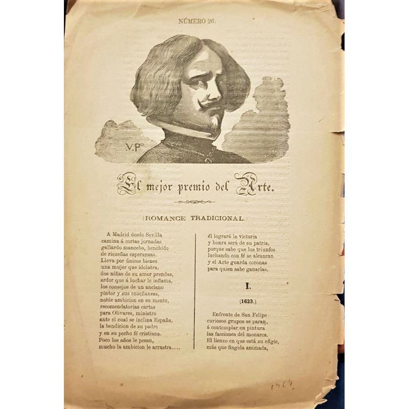 EL mejor premio del arte. (Romance tradicional).