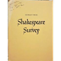 Extract from Shakespeare Survey. (Separata).