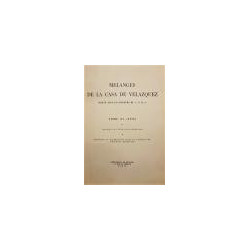 Melanges de la casa de velázquez. Publique avec le concours C. N. R. S. Tome XV (1979).