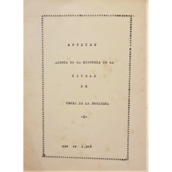 APUNTES acerca de la historia de la ciudad de Vejer de la Frontera.