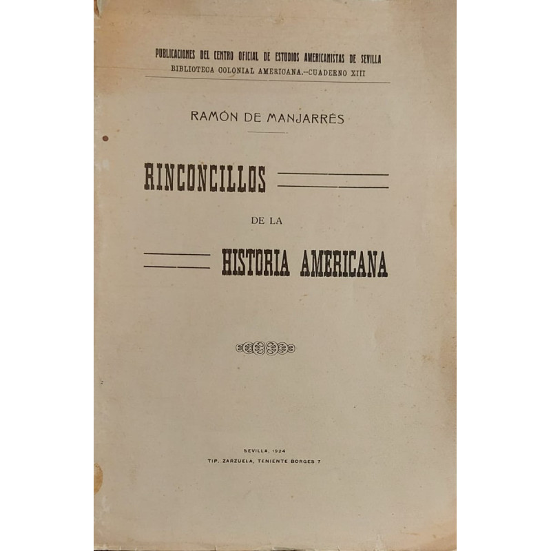 Rinconcillos de la Historia americana.