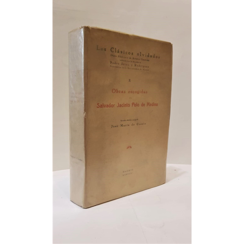 Obras escogidas. Estudio, edición y notas de José María de Cossío.