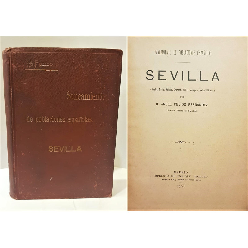 Saneamiento de poblaciones Españolas. Sevilla (Huelva, Cádiz, Málaga, Granada, Bilbao, Zaragoza, Valladolid, etc.).