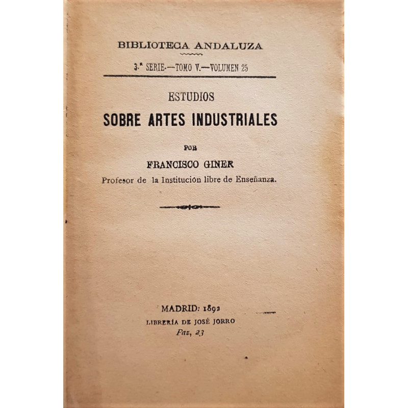 Estudio sobre artes industriales.