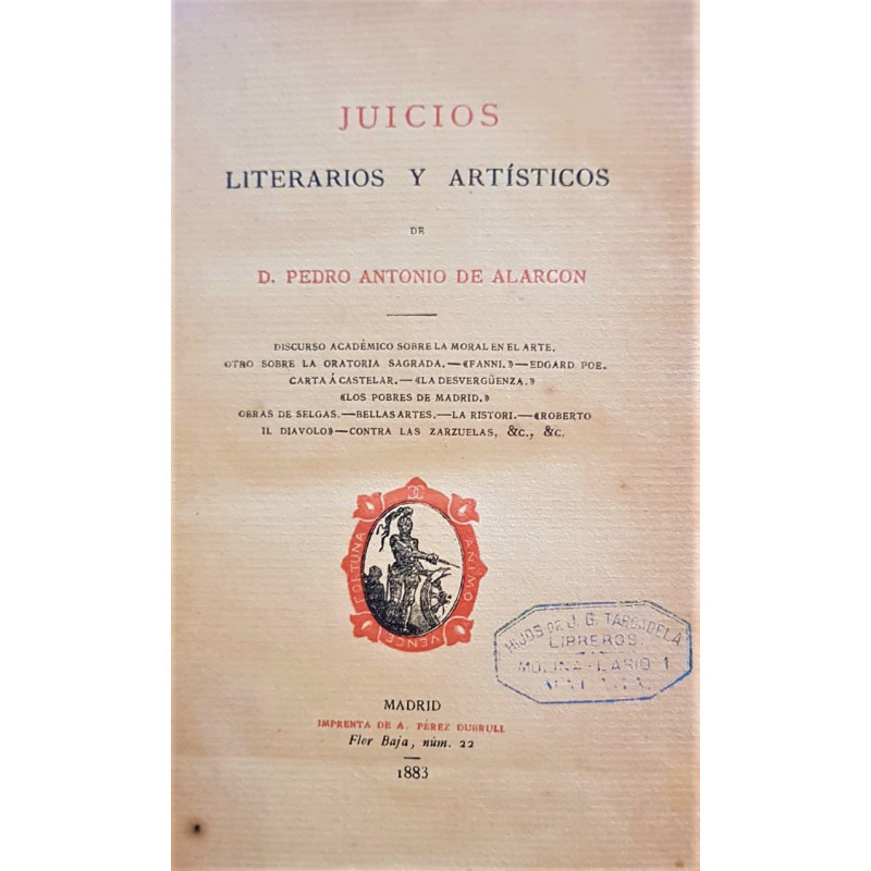 Juicios literarios y artísticos.