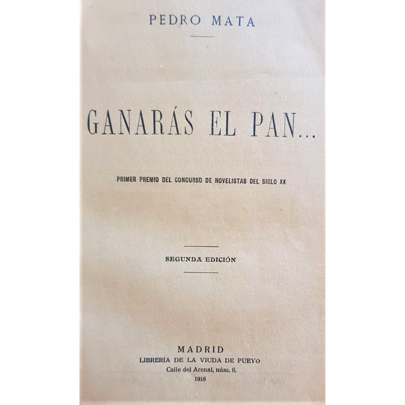 Ganarás el pan…