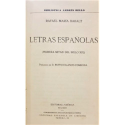 Letras Españolas (primera mitad del siglo XIX).