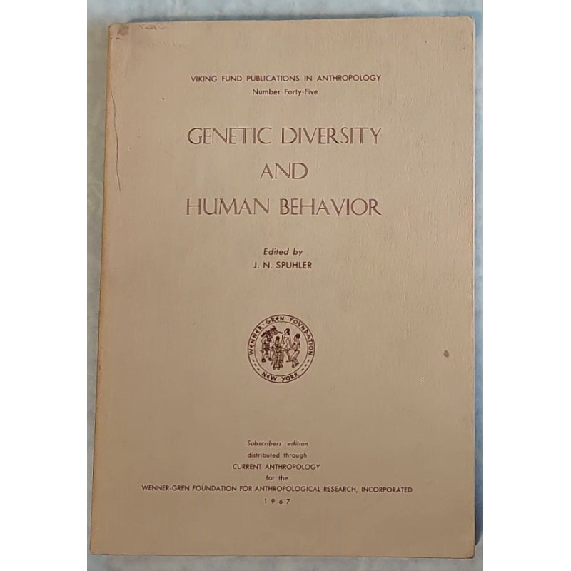 Genetic diversity and human behavoir. Edited by ...